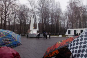 Митинг, посвященный Дню Победы на Петелинском кладбище